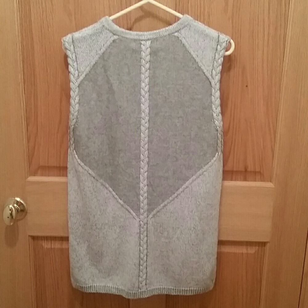 Foxcroft Slate Grey Cardigan Sweater - Picture 3 of 3